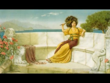 classicist Canvas - In the Prime of the Summer Time 1915 Neoclassicist lady John William Godward